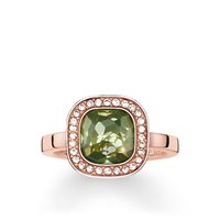Anillo Thomas Sabo Mujer Green Cosmo in Plata Spinello TR2029-635-6-56 - TR2029-635-6-56